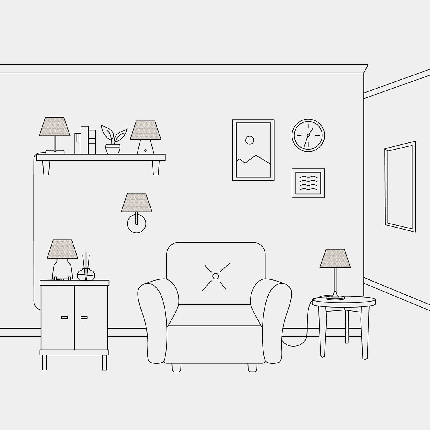 Paralume Impero S con attacco E27 per lampada da tavolo o applique - Made in Italy - Lana Sabbia