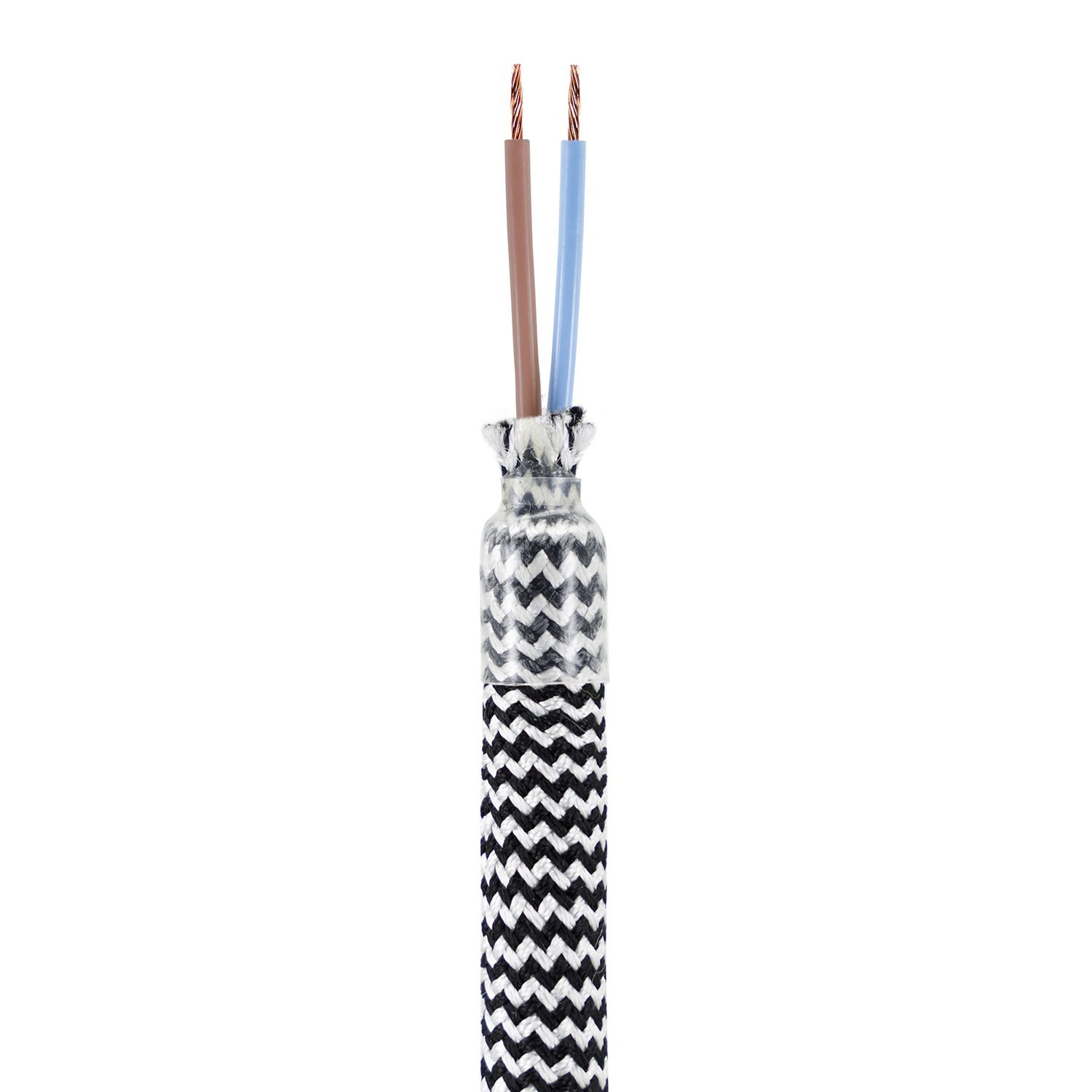 Creative Flex készlet rugalmas csővel, Fekete-fehér RZ04 szövet borítással, fém csatlakozókkal