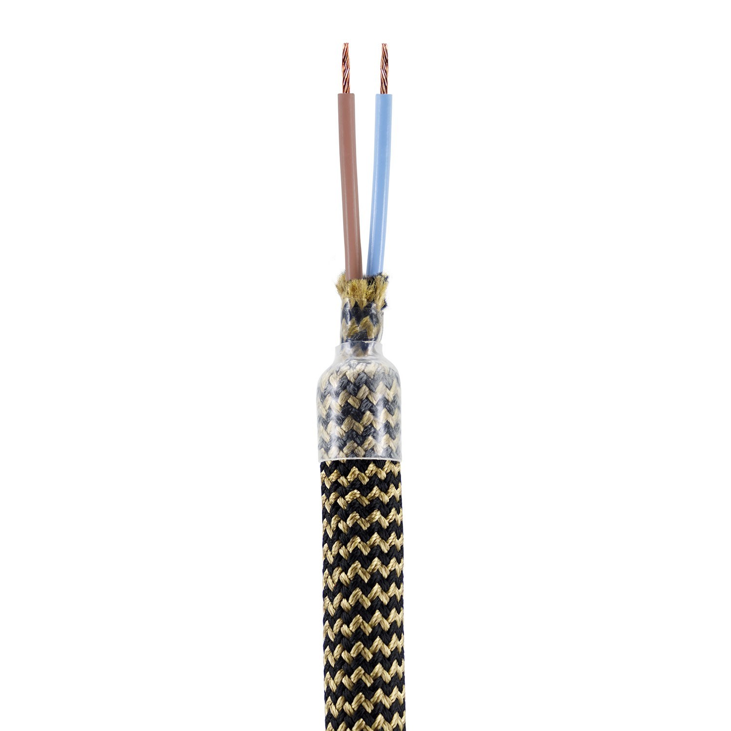 Creative Flex készlet rugalmas csővel, Fekete és arany RZ24 szövet borítással, fém csatlakozókkal