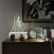 Asztali Snake - villásdugós lámpa gyémánt ketrec lámpabúrával