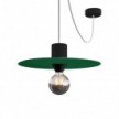 Mini Ellepì 'Egyszínű' lapos lámpabúra, ideális függesztékhez és falikarhoz, vagy fényfüzérekhez, 24 cm átmérőjű - Made in Italy