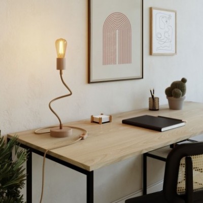 Fa állítható asztali lámpa szórt világítással - Asztali Fa Flex