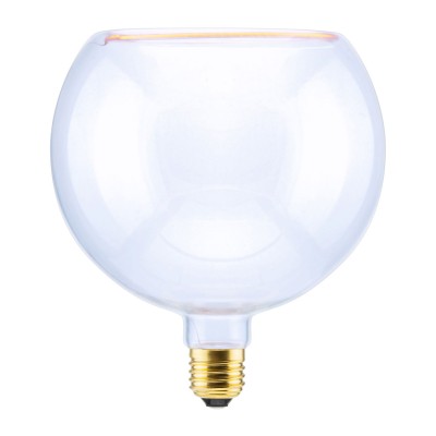 LED Gömb G200 átlátszó lebegő izzószálas izzó 5W dimmelhető 2200K