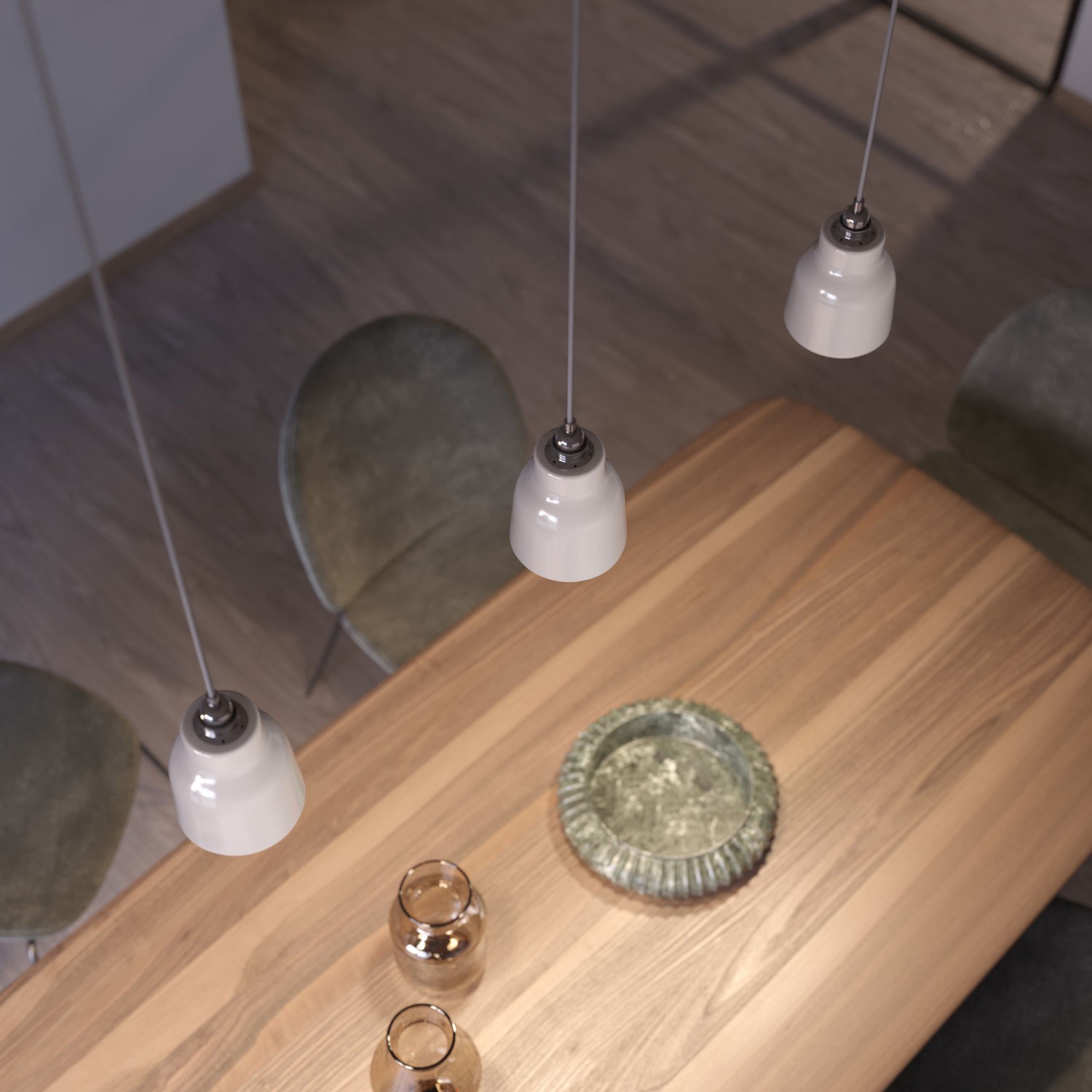 Kerámia lámpabúra Váza, Materia Kollekció - Made in Italy