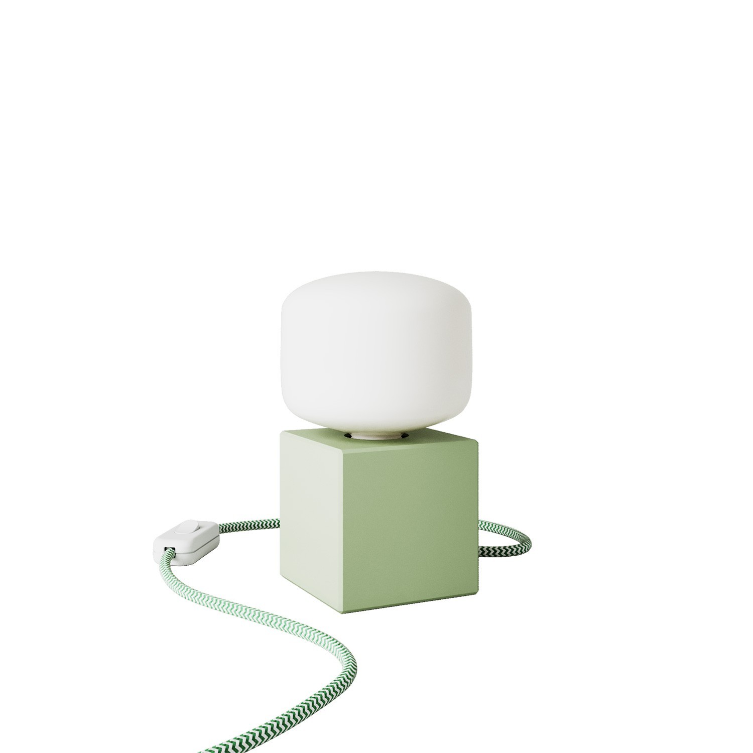 Zöld asztali lámpa - Cubetto