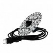 Snake Eiva mini Ellepì 'Majolika' lapos lámpabúrával, hordozható lámpa kültérre, IP65 vízálló foglalattal és villásdugóval.
