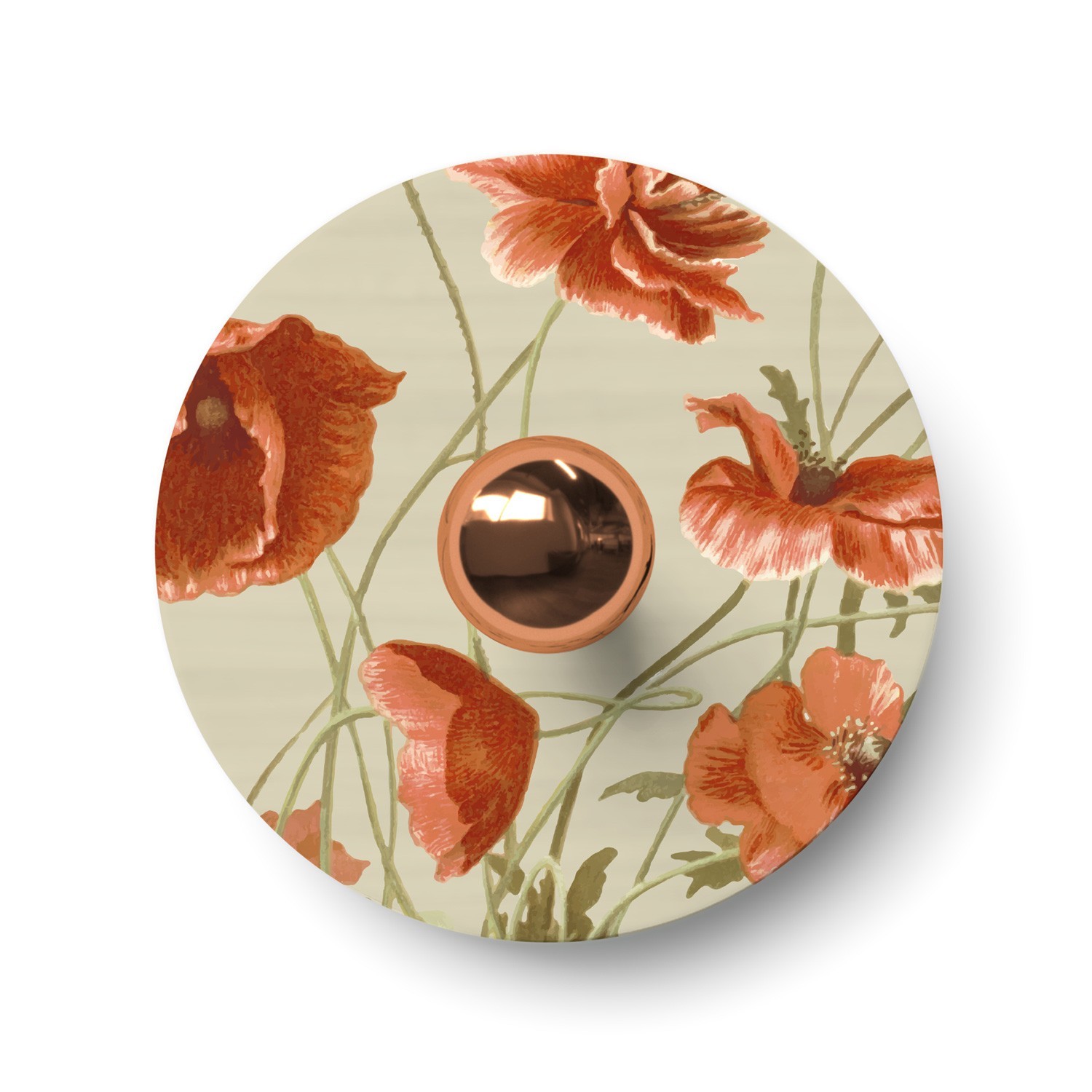Ellepì mini lapos lámpabúra virágos mintával, 'Blossom Haven', 24 cm átmérő - Olaszországban készült