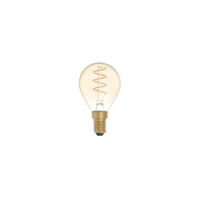 LED arany mini gömb izzó C02 szénszálas jellegű ívelt spirál izzószállal G45 2,5W E14 fényerőszabályozható 1800K