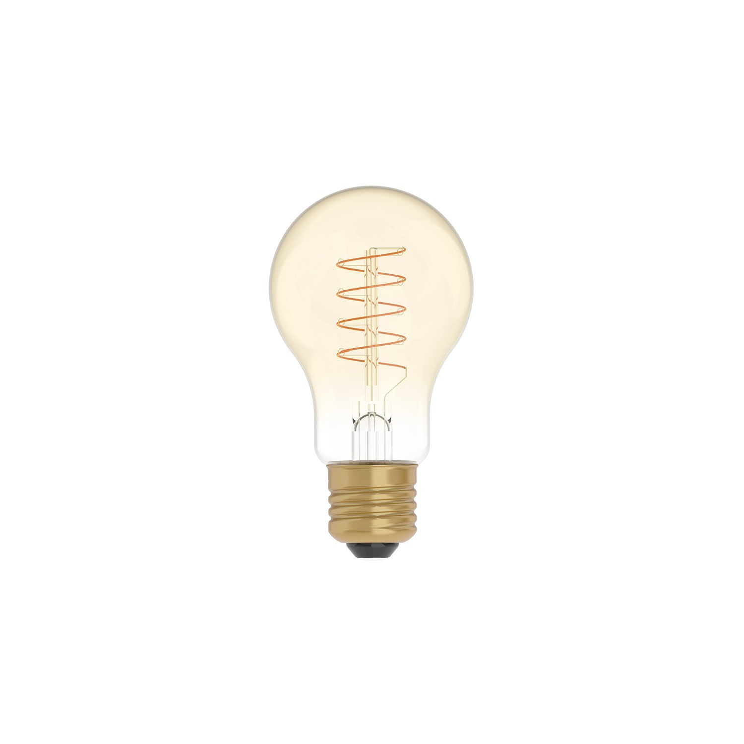 LED arany csepp izzó C03 szénszálas jellegű ívelt spirál izzószállal A60 4W E27 fényerőszabályozható 1800K