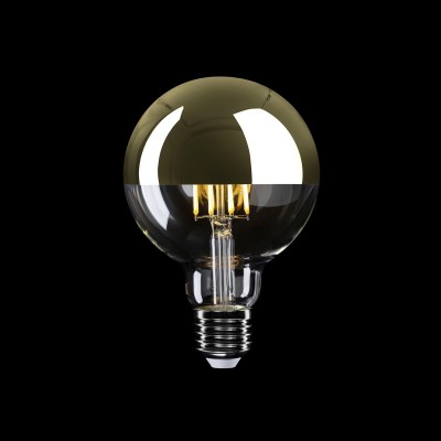 LED izzó Fél Golyó Arany Gömb G95 7W 650Lm E27 2700K Szabályozható - A14