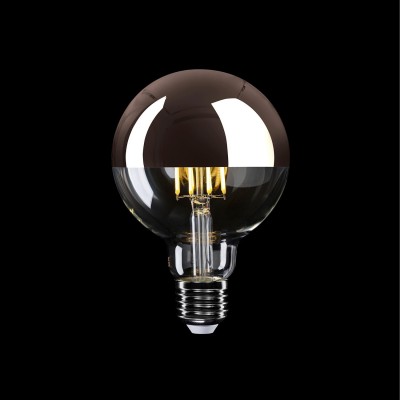 LED izzó Fél Golyó Réz Gömb G95 7W 650Lm E27 2700K Szabályozható - A24