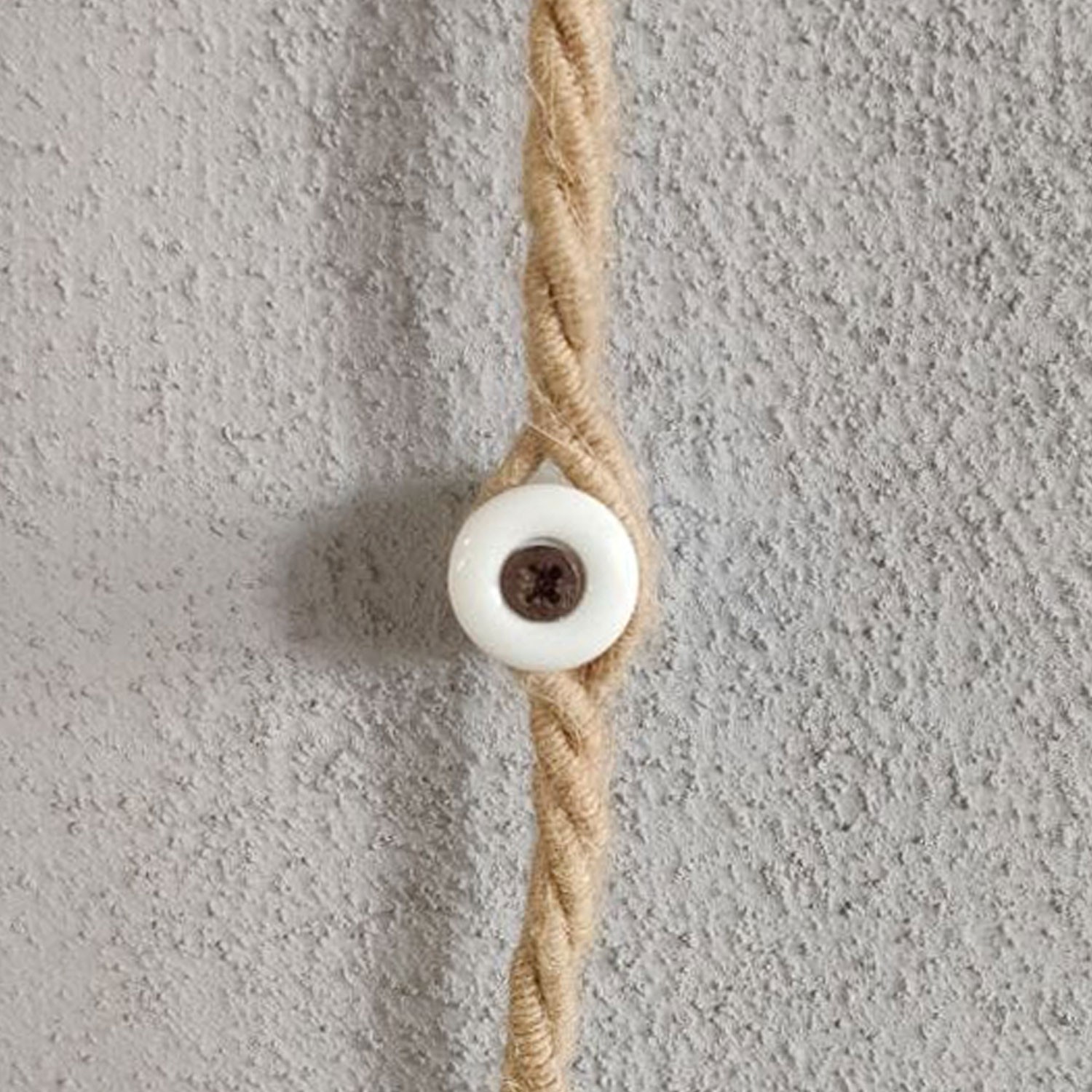 Porcelán fali kábelvezető - 18 mm