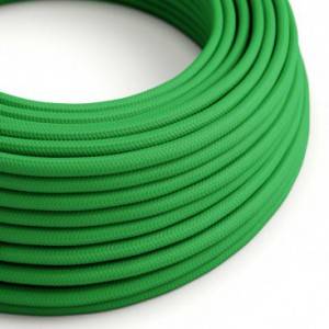 Műselyem textilkábel egyszínű RM06 Zöld