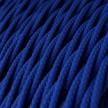Csavart műselyem textilkábel egyszínű TM12 Kék