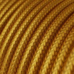 Műselyem textilkábel egyszínű RM05 Arany