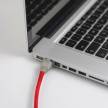 LAN Ethernet kábel Cat 5e RJ45 csatlakozókkal - Műselyem RM09 Piros
