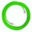 LAN Ethernet kábel Cat 5e RJ45 csatlakozókkal - Műselyem RF06 Neon zöld
