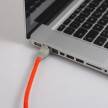 LAN Ethernet kábel Cat 5e RJ45 csatlakozókkal - Műselyem RF15 Neon narancssárga színben