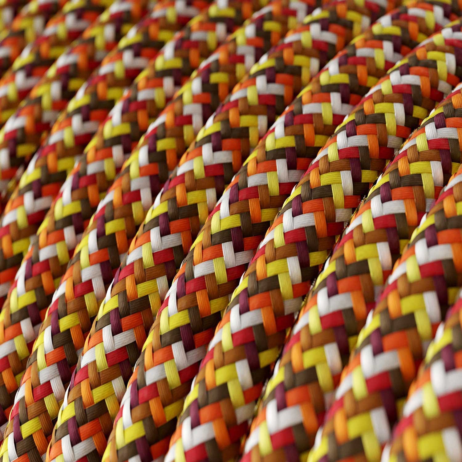 Műselyem textilkábel RX01 Pixel Narancs