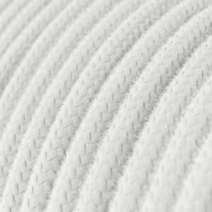 Pamut textilkábel egyszínű RC01 Fehér