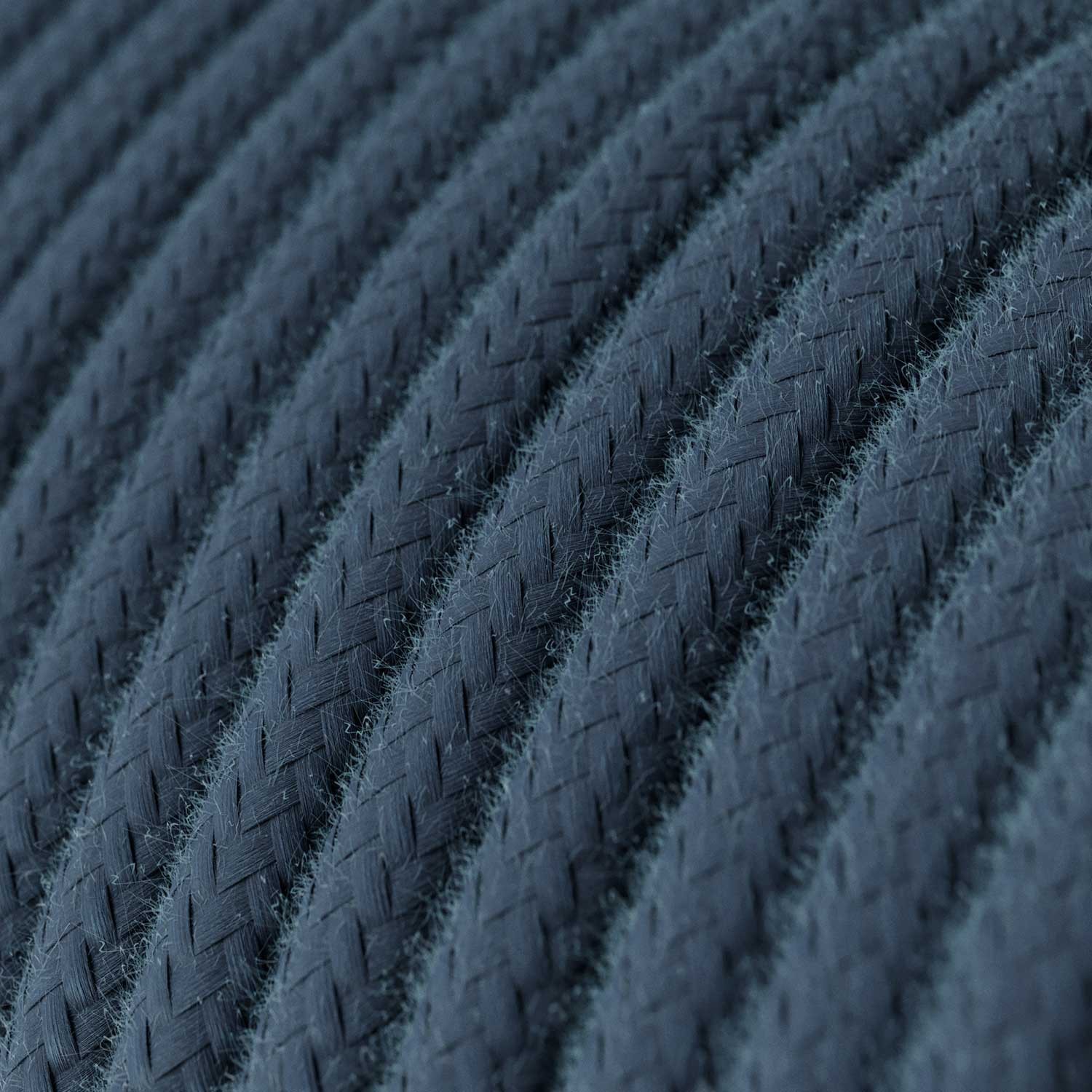 Pamut textilkábel egyszínű RC30 Szürke