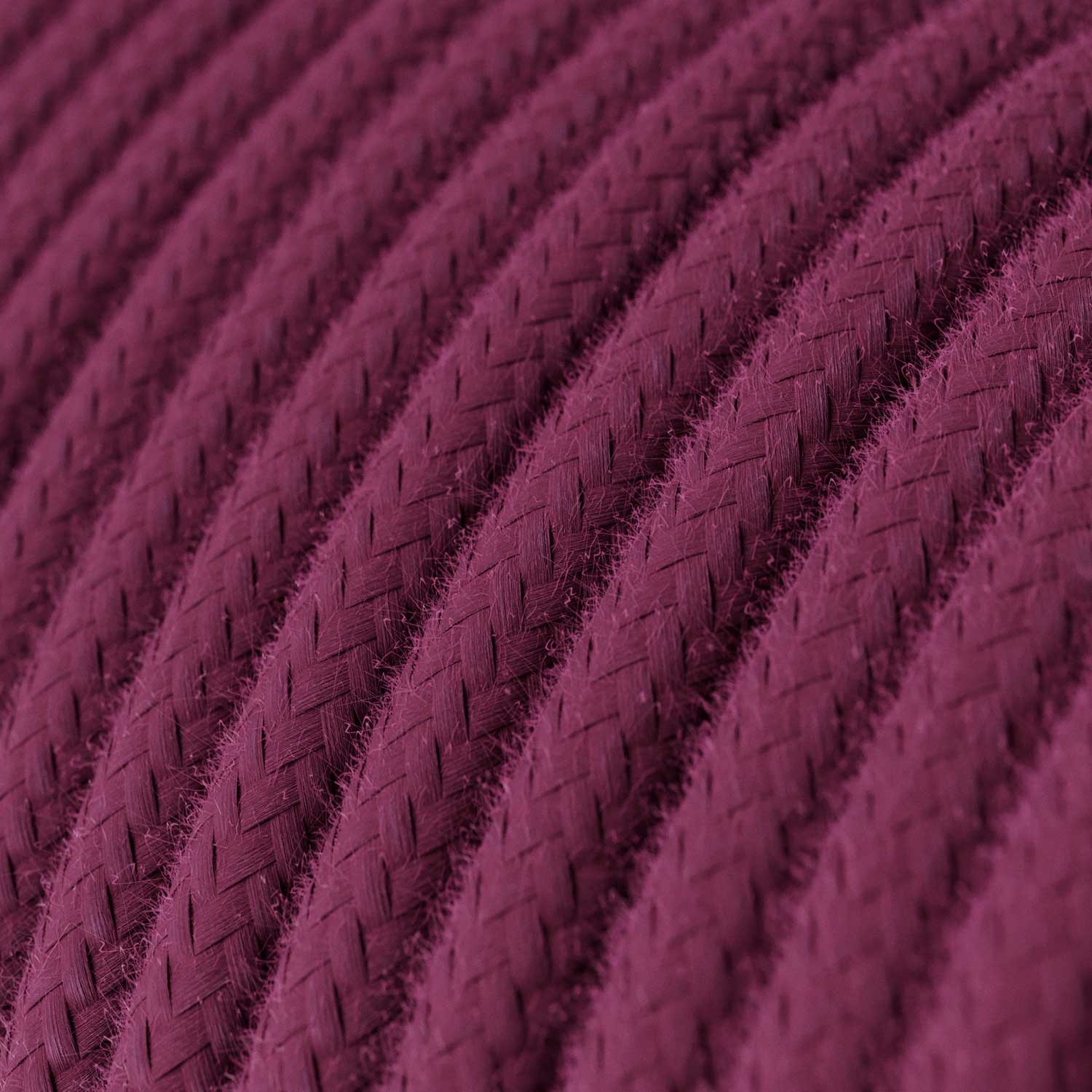 Pamut textilkábel egyszínű RC32 Burgundi