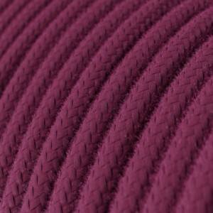 Pamut textilkábel egyszínű RC32 Burgundi