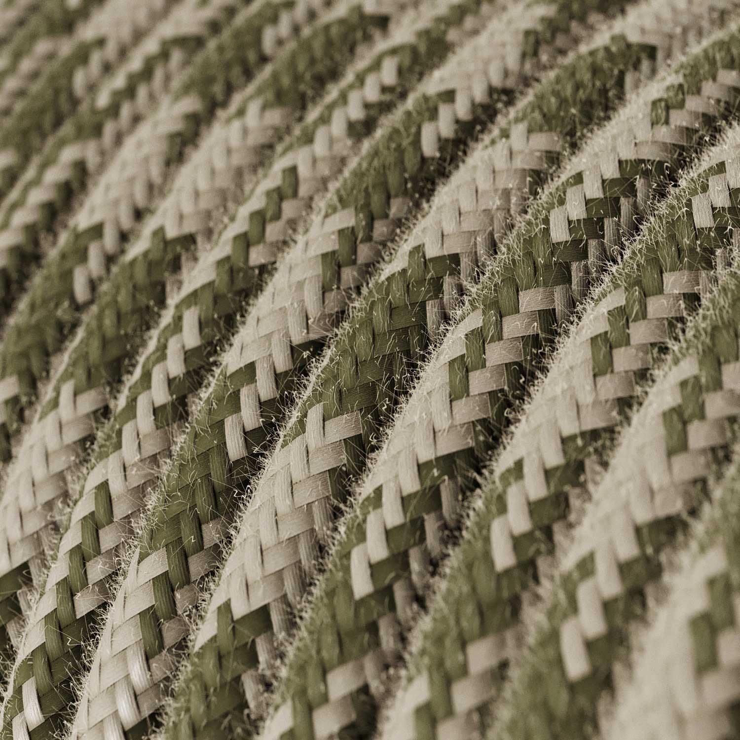 Pamut textilkábel - Kétszínű Zöld és galambszürke RP30