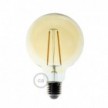 LED Arany izzó - Gömb G95 hosszú izzószálas dekor vintage - 4W E27 2000K