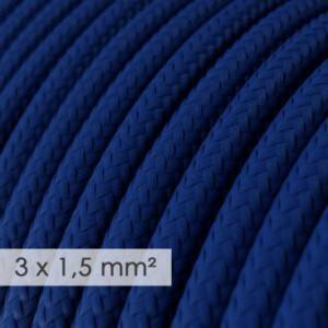 Nagy keresztmetszetű elektromos kábel 3x1,50 kerek - műselyem Kék RM12