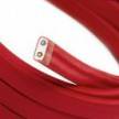 UV-álló kültéri elektromos kábel CM09 piros szövetborítással