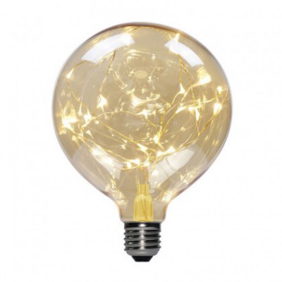LED Gömb G125 izzó - Ezer fény arany 2W E27 2000K