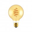 LED izzó Gömb G95 arany Croissant spirálos izzószállal 5W E27 dimmelhető 2000K