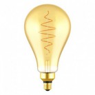LED XL izzó Körte A160 arany Croissant spirálos izzószállal 8.5W E27 dimmelhető 2000K