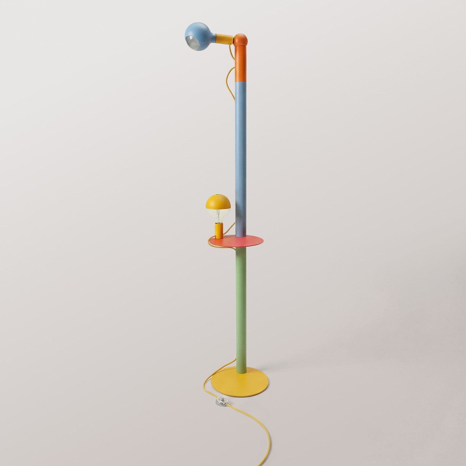 Rocco XXL - Multicolor állólámpa UK villásdugóval és Maria, illetve Camo izzóval