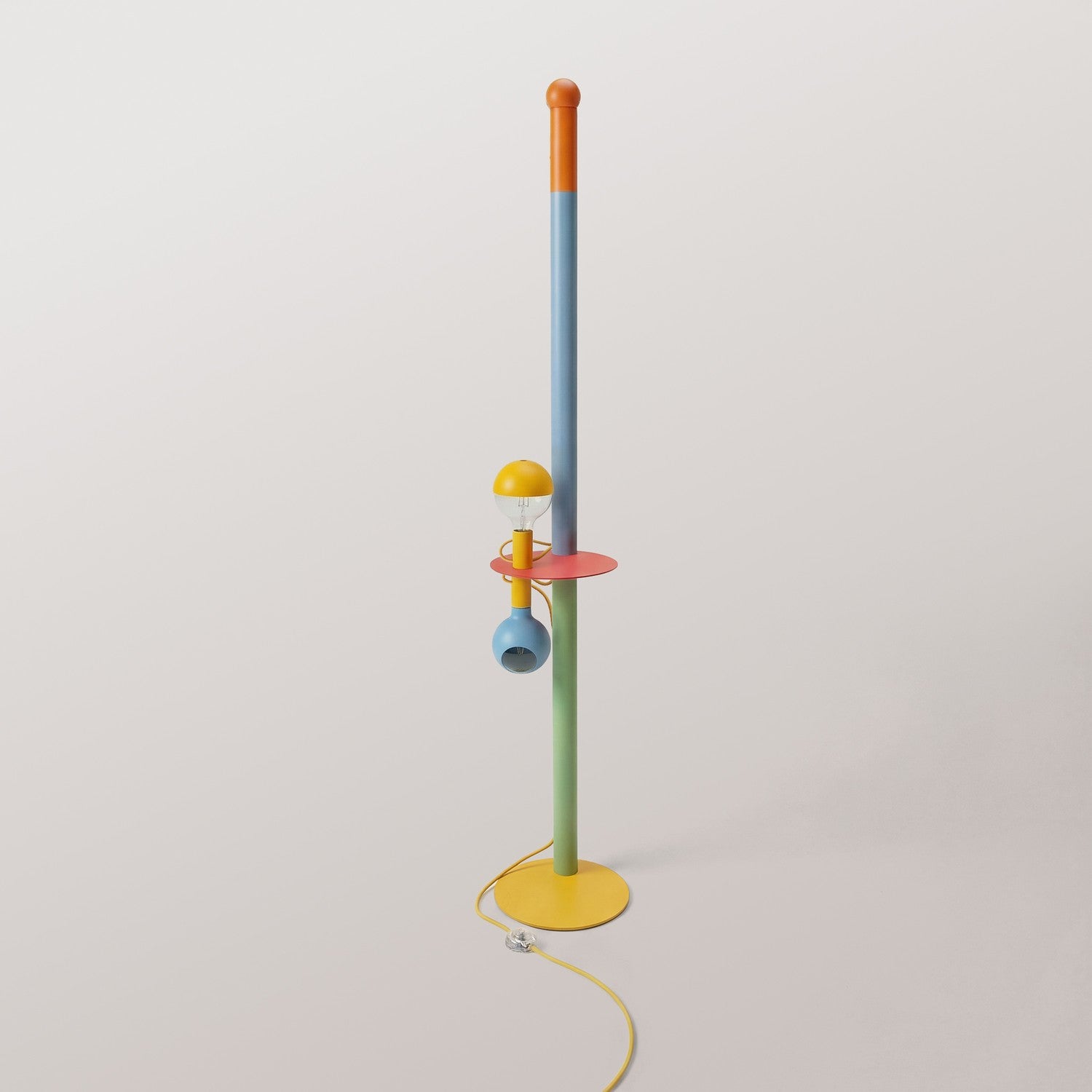 Rocco XXL - Multicolor állólámpa UK villásdugóval és Maria, illetve Camo izzóval