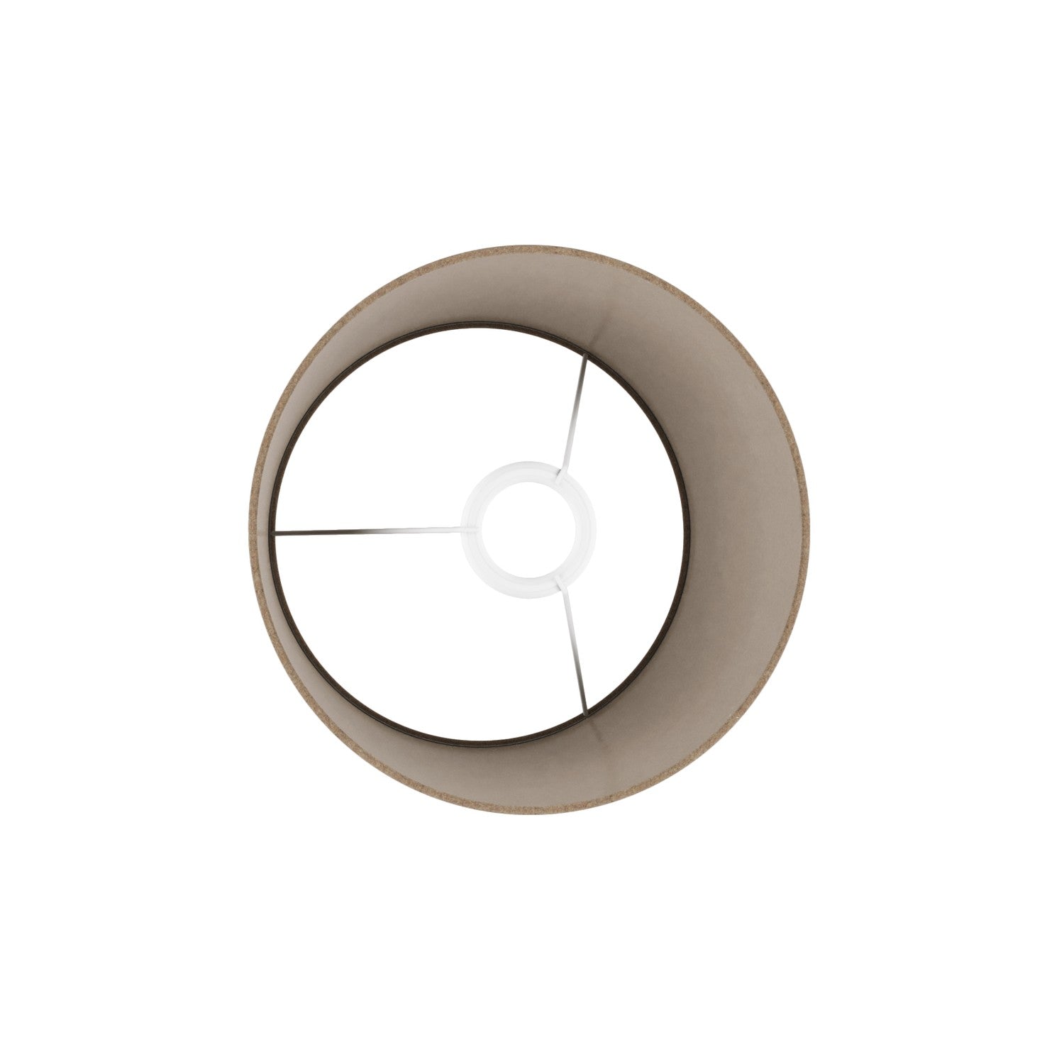 Paralume Athena con attacco E27 per lampada da tavolo o da terra - Made in Italy - Lana Marrone