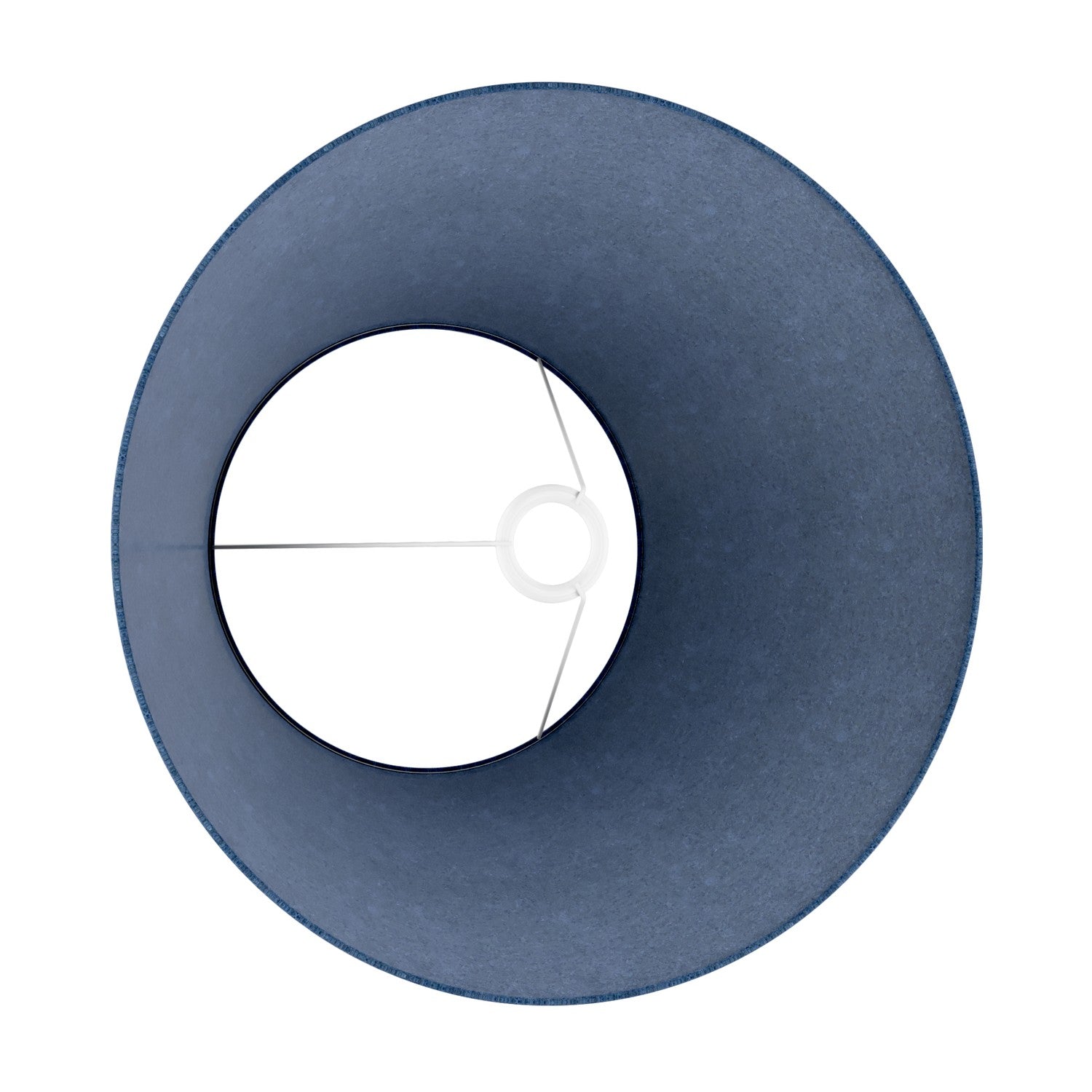 Paralume Impero L per lampada da tavolo o applique con attacco E27 - Made in Italy - Lana Blu