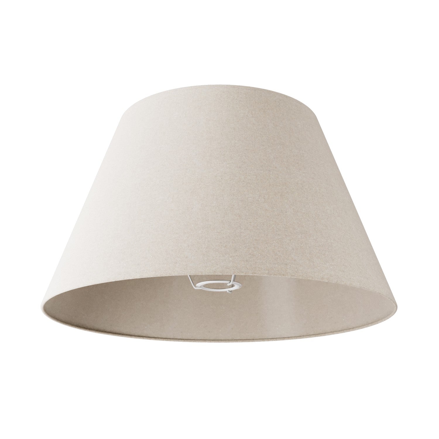 Paralume Impero L per lampada da tavolo o applique con attacco E27 - Made in Italy - Lana Sabbia
