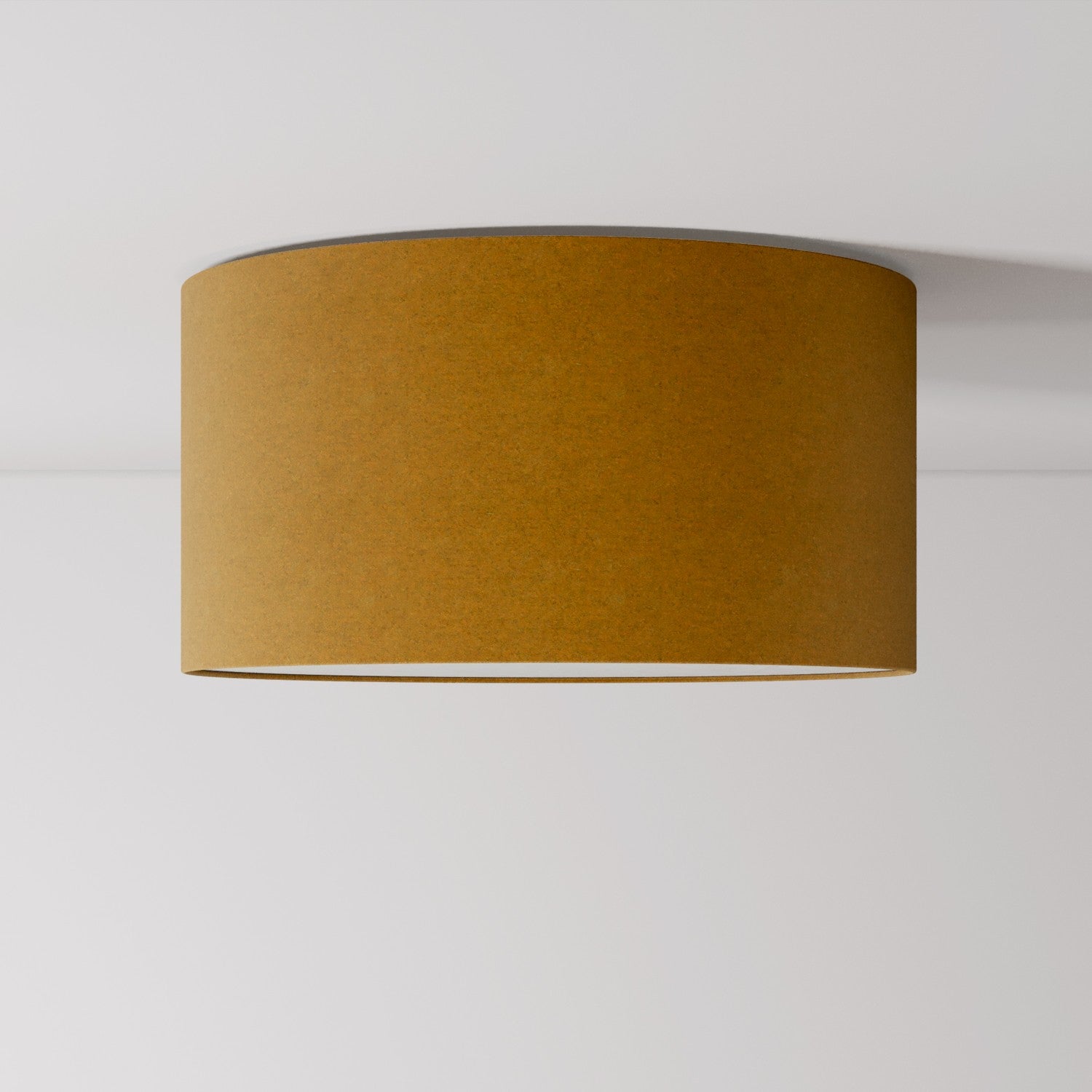 Plafoniera in tessuto Medium - Made in Italy - Lana Senape