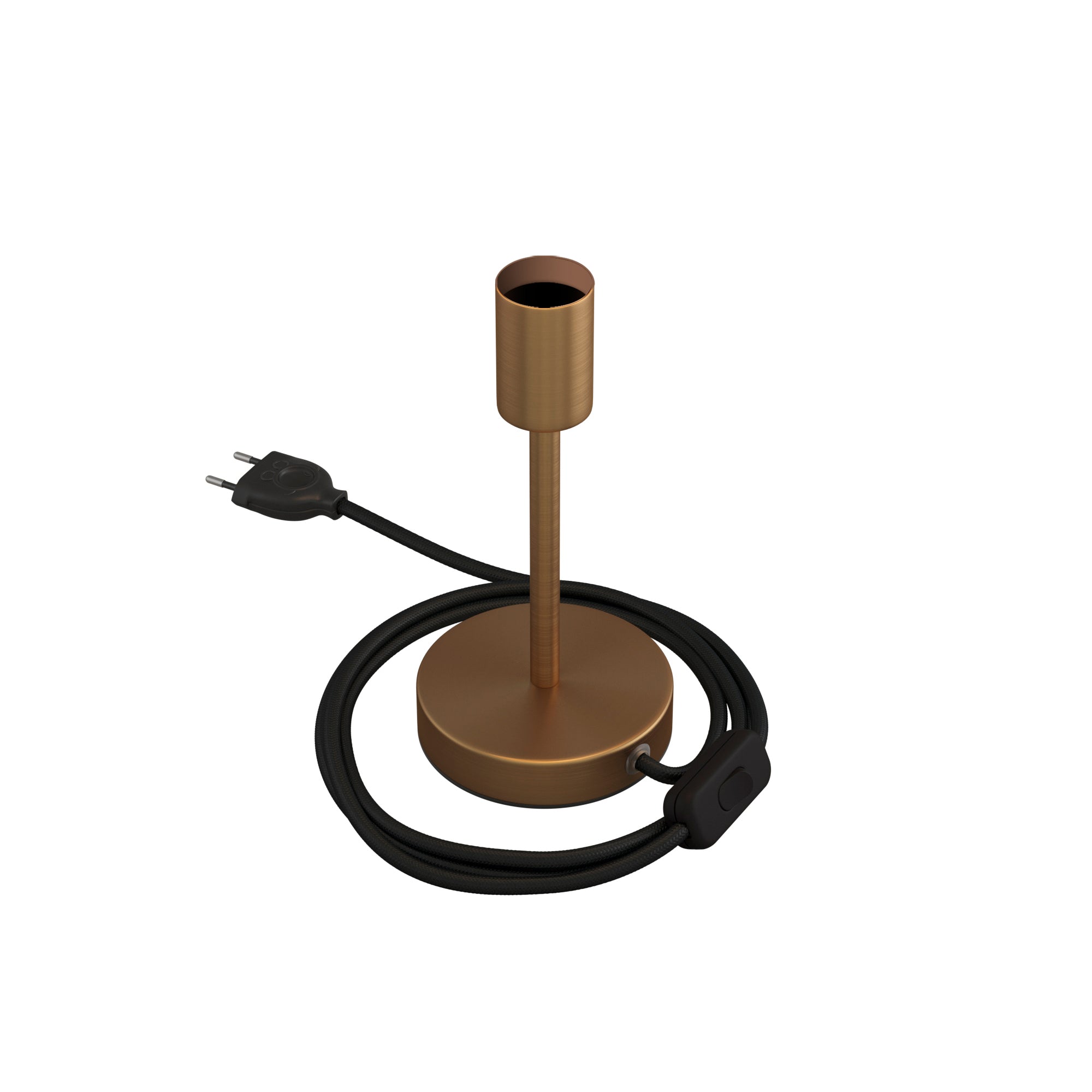 Alzaluce - Lampada da tavolo in metallo - Bronzo satinato 15 cm