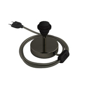 Alzaluce per paralume - Lampada da tavolo in metallo - Nero perla 5 cm