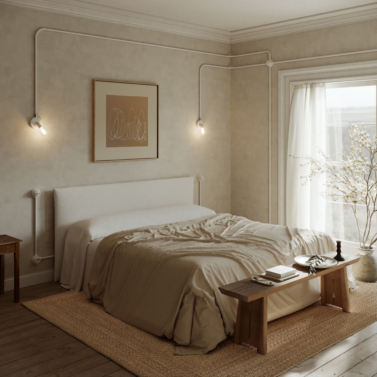 Base in porcellana bianca per presa elettrica e interruttore/deviatore compatibile con Creative-Tubes - da 1 a 4 uscite 1