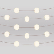 Catena luminosa 12 punti luce da esterno IP67 Desert Brown - Marina12 Cherry