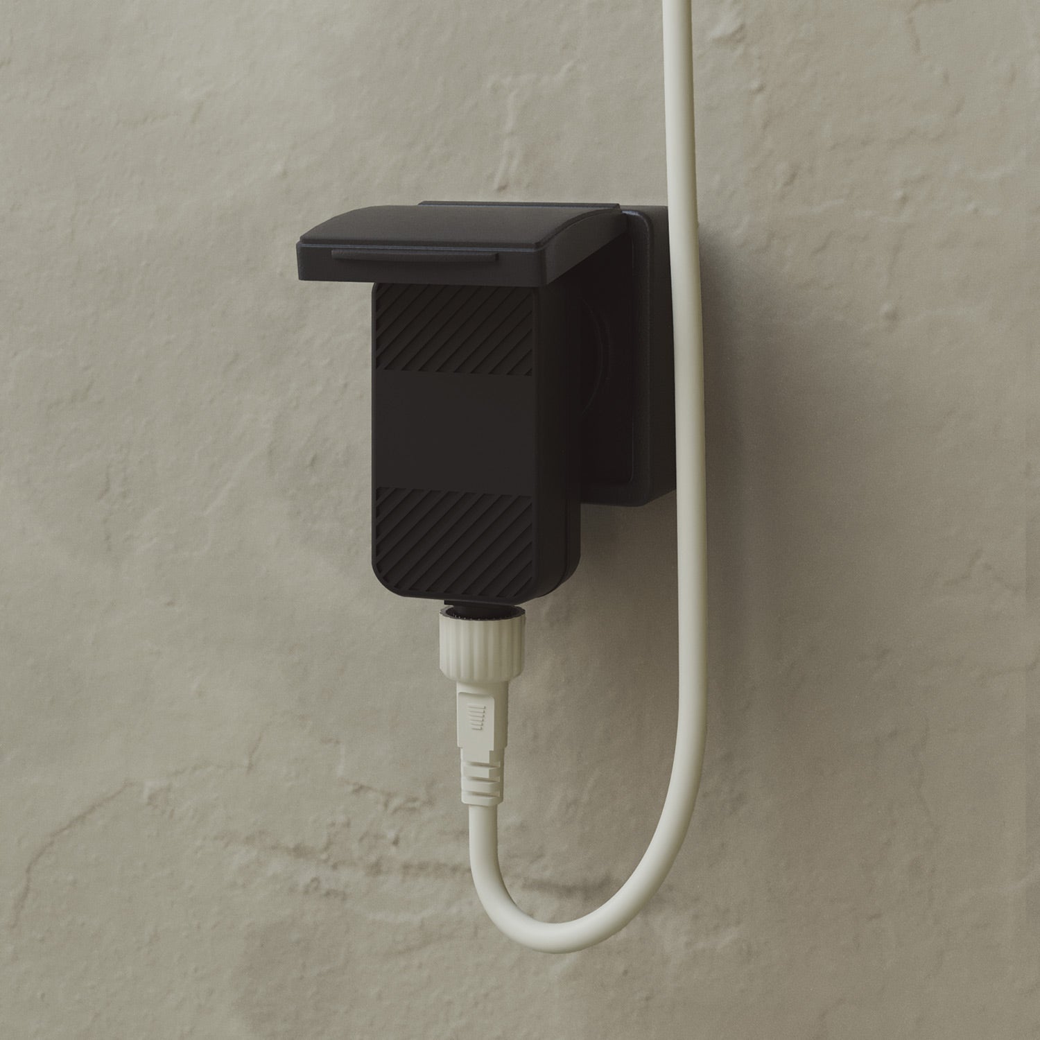 Catena luminosa 3 punti luce da esterno IP67 Bianco Sabbia - Marina3 Cherry 140 cm