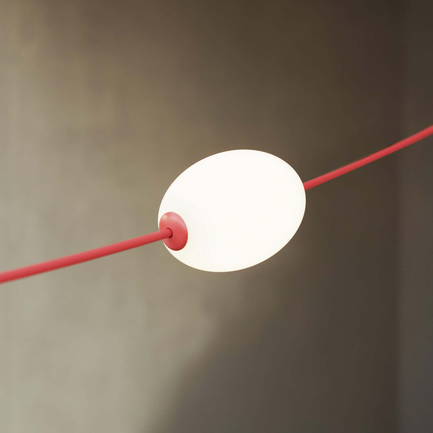 Catena luminosa 3 punti luce da esterno IP67 Rosso stella marina - Marina3