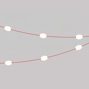 Catena luminosa 6 punti luce da esterno IP67 Rosso stella marina - Marina6