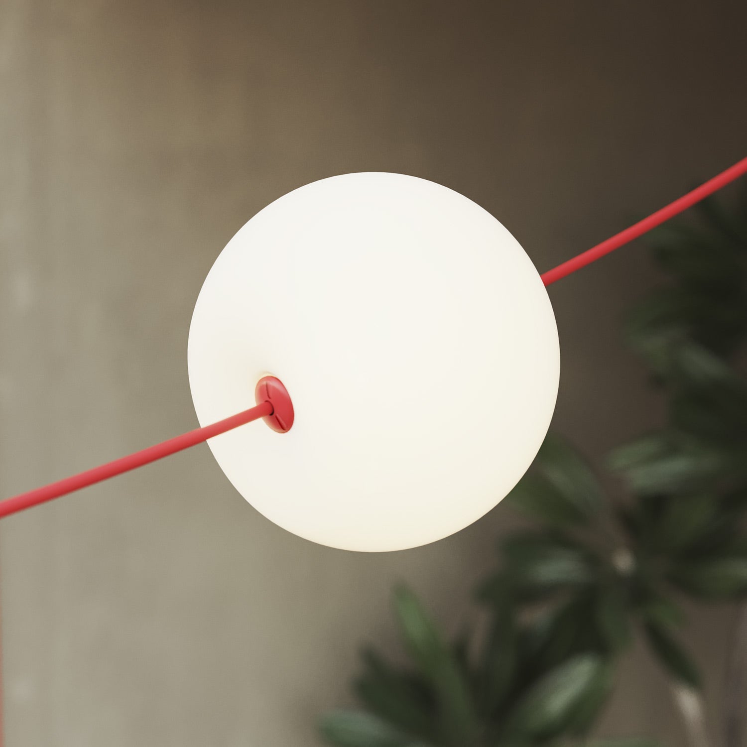 Catena luminosa 6 punti luce da esterno IP67 Rosso Stella Marina - Marina6 Cherry 140 cm