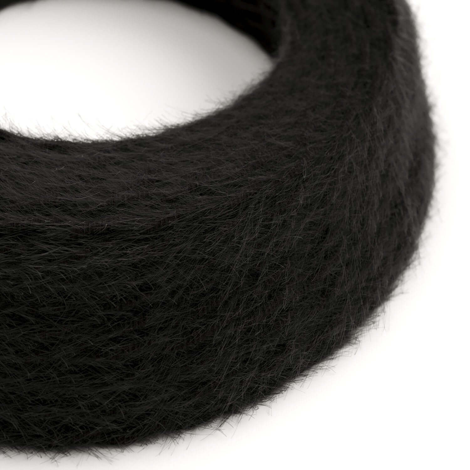 Cavo elettrico in tessuto Nero Carbone Marlene - L'Originale Creative Cables, ideale per lampadari creativi - TP04