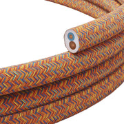 Cavo tessile piatto Indian summer cotone - PX07